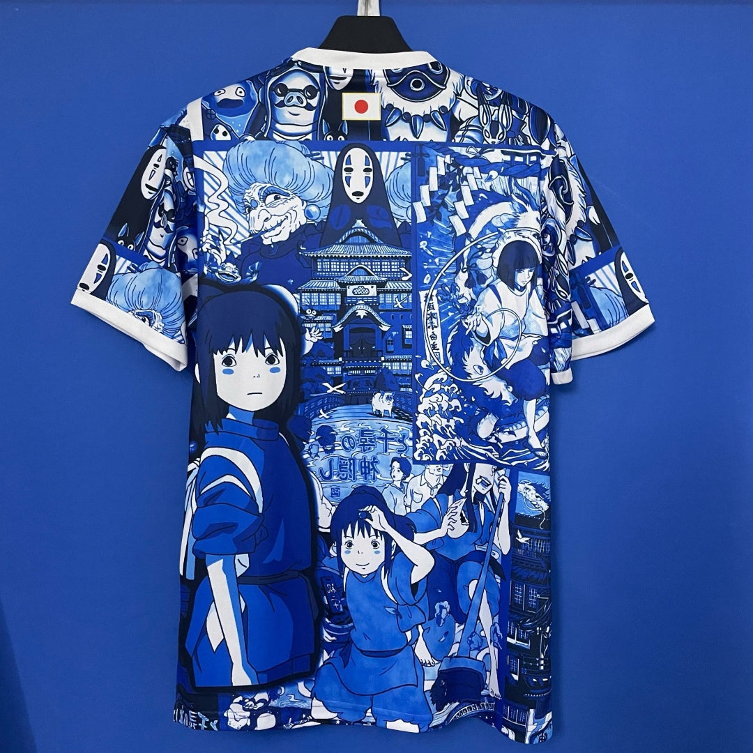 Camiseta talla 25/26 Anime japonés nueva Azul especial A