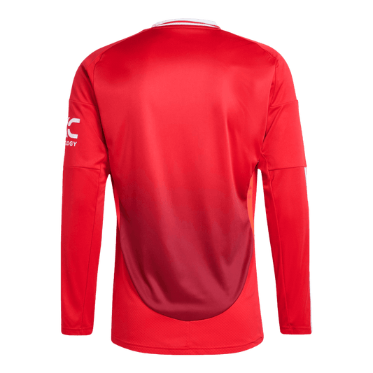 Camiseta de fútbol de manga larga del Manchester United 2024/25