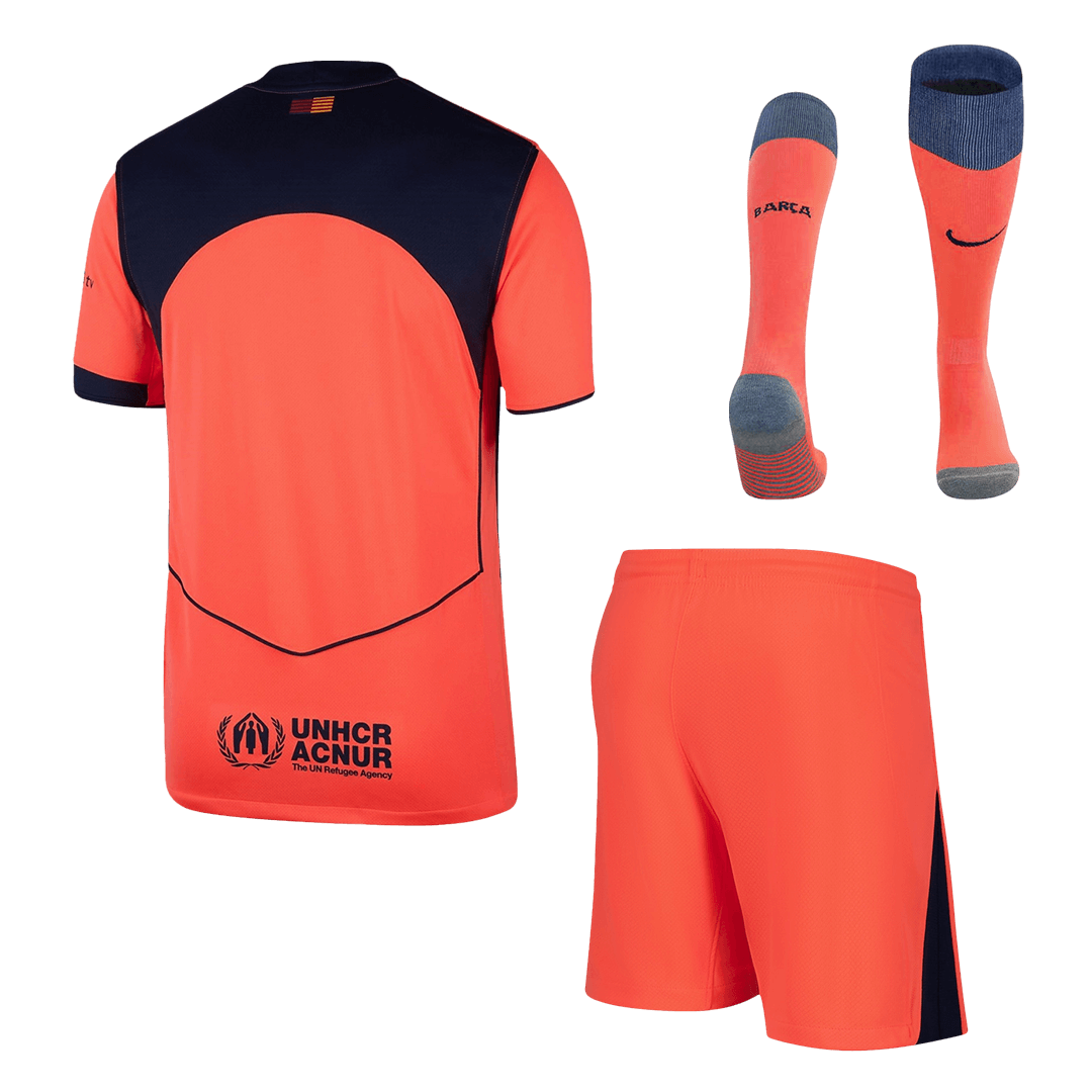 Kit de fútbol visitante del Barcelona (Kit, pantalón corto y medias) 2025/26