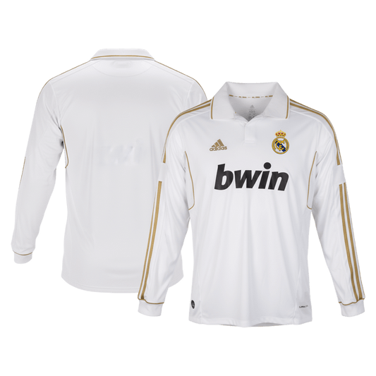 Camiseta de fútbol vintage de local del Real Madrid 2011/12, manga larga
