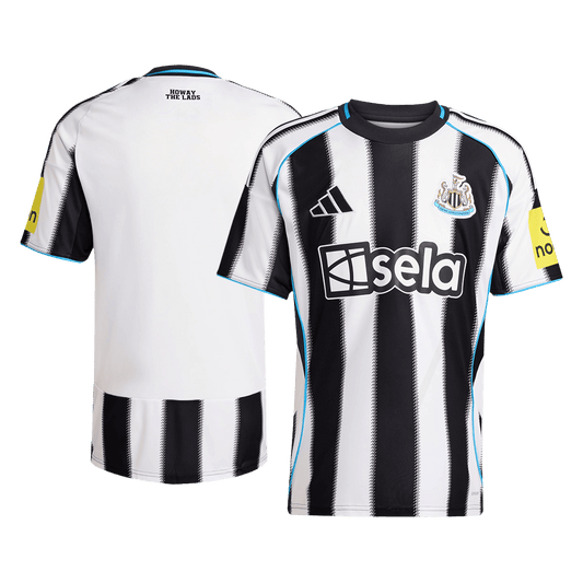 Camiseta de fútbol local del Newcastle United 2025/26 en blanco y negro
