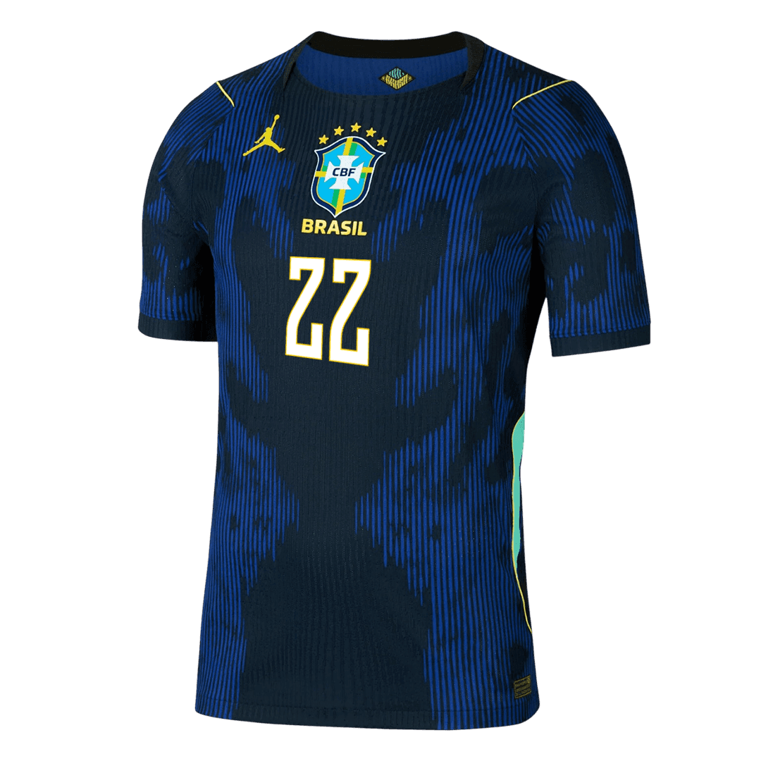 Auténtica camiseta de visitante de JOÃO PEDRO #22 de Brasil 2026