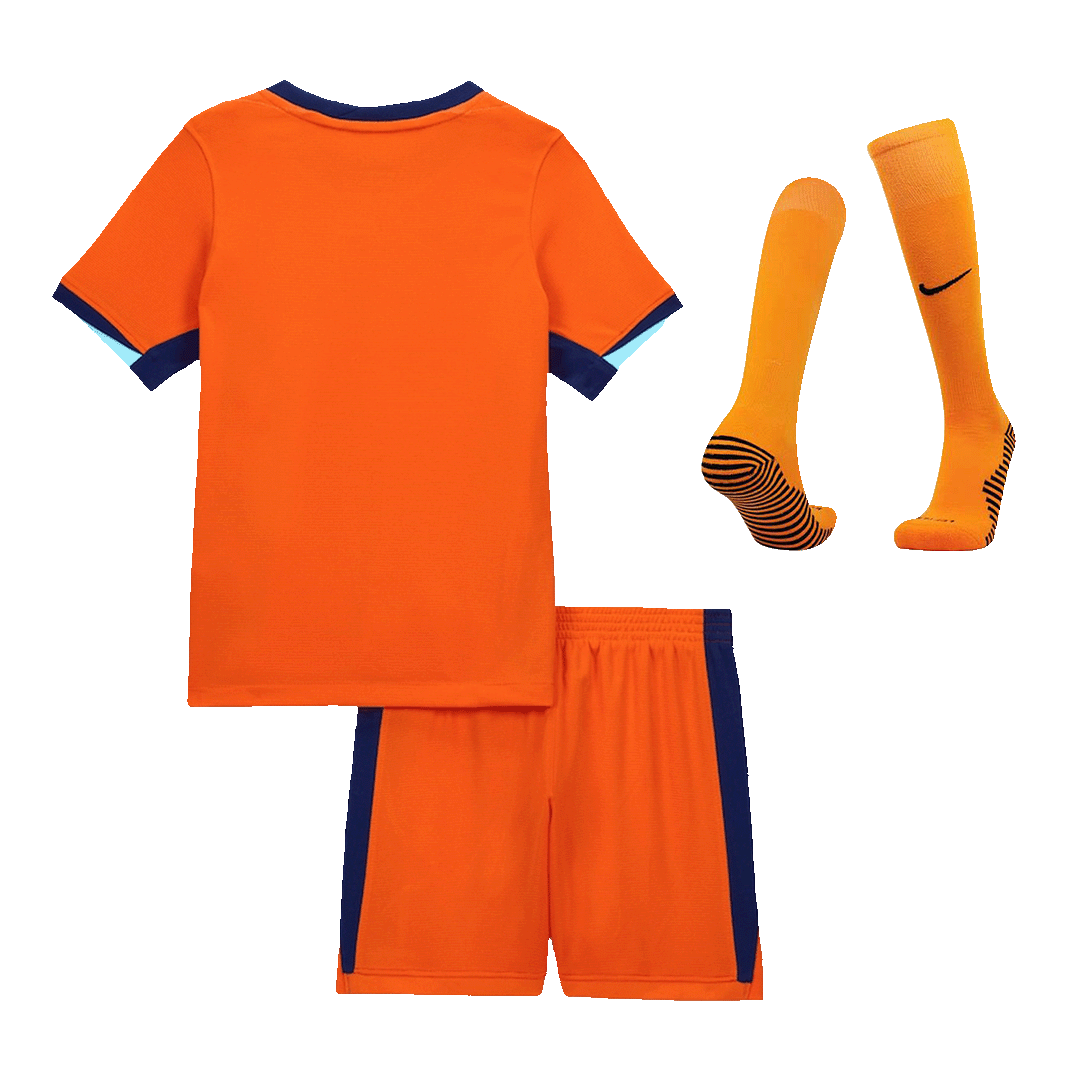 Kit de fútbol local de Países Bajos para niños (Kit, pantalón corto y medias) para la Eurocopa 2024