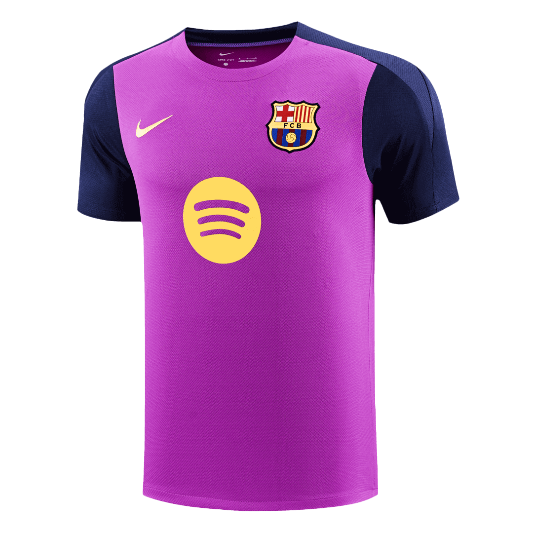 Camiseta de entrenamiento prepartido del Barcelona 2025/26, color morado