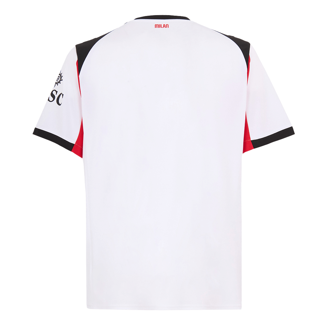 Camiseta de fútbol visitante del AC Milan 2025/26 blanca