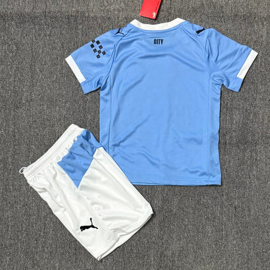 Camiseta local del Manchester City 25/26 para niños