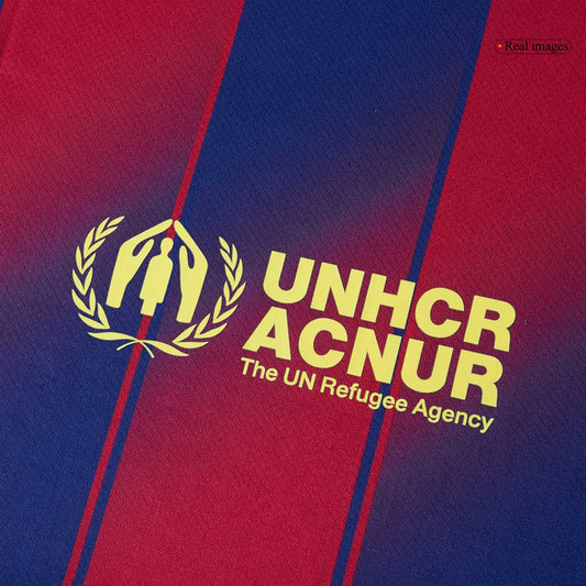 Camiseta de fútbol local del Barcelona RASHFORD #14 2025/26, roja y azul