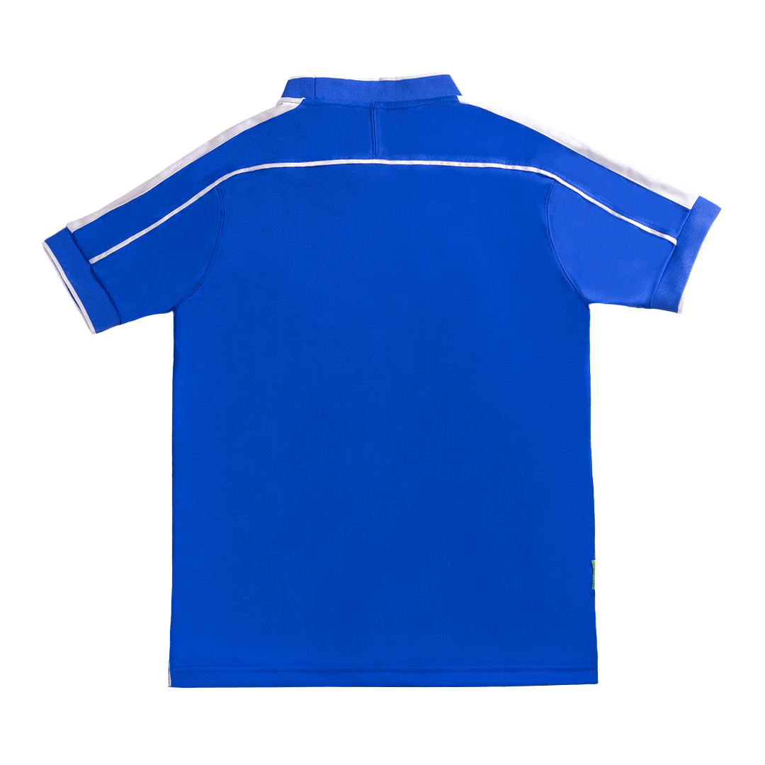 Camiseta retro de fútbol de visitante de Brasil 1998