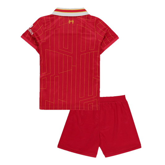 Kit infantil de local del Liverpool 2024/25 (camiseta y pantalón corto)