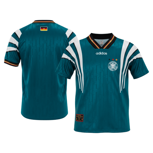 Camiseta retro de fútbol de visitante de Alemania 1996/97