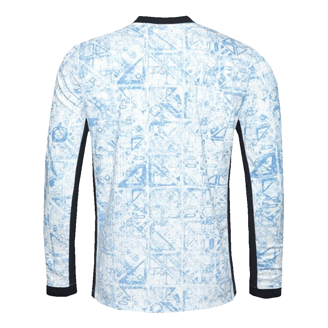 Camiseta de fútbol auténtica de Portugal de manga larga para la Eurocopa 2024