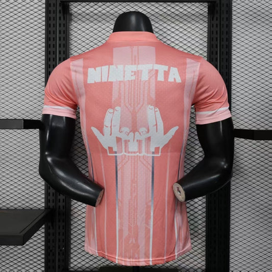 Camiseta de jugador del Marsella, talla 25/26, edición especial rosa.