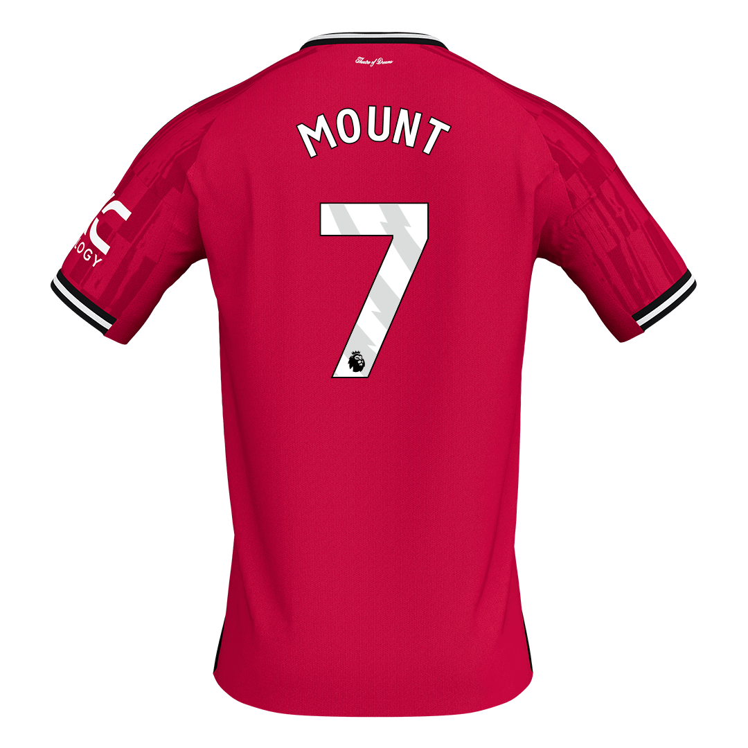 Camiseta de fútbol local del Manchester United 2025/26, número 7