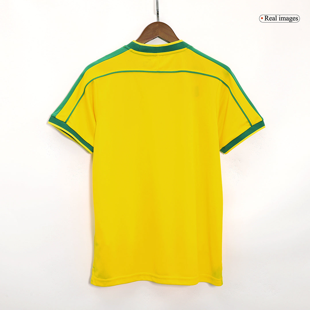 Camiseta retro de fútbol local de Brasil 1998