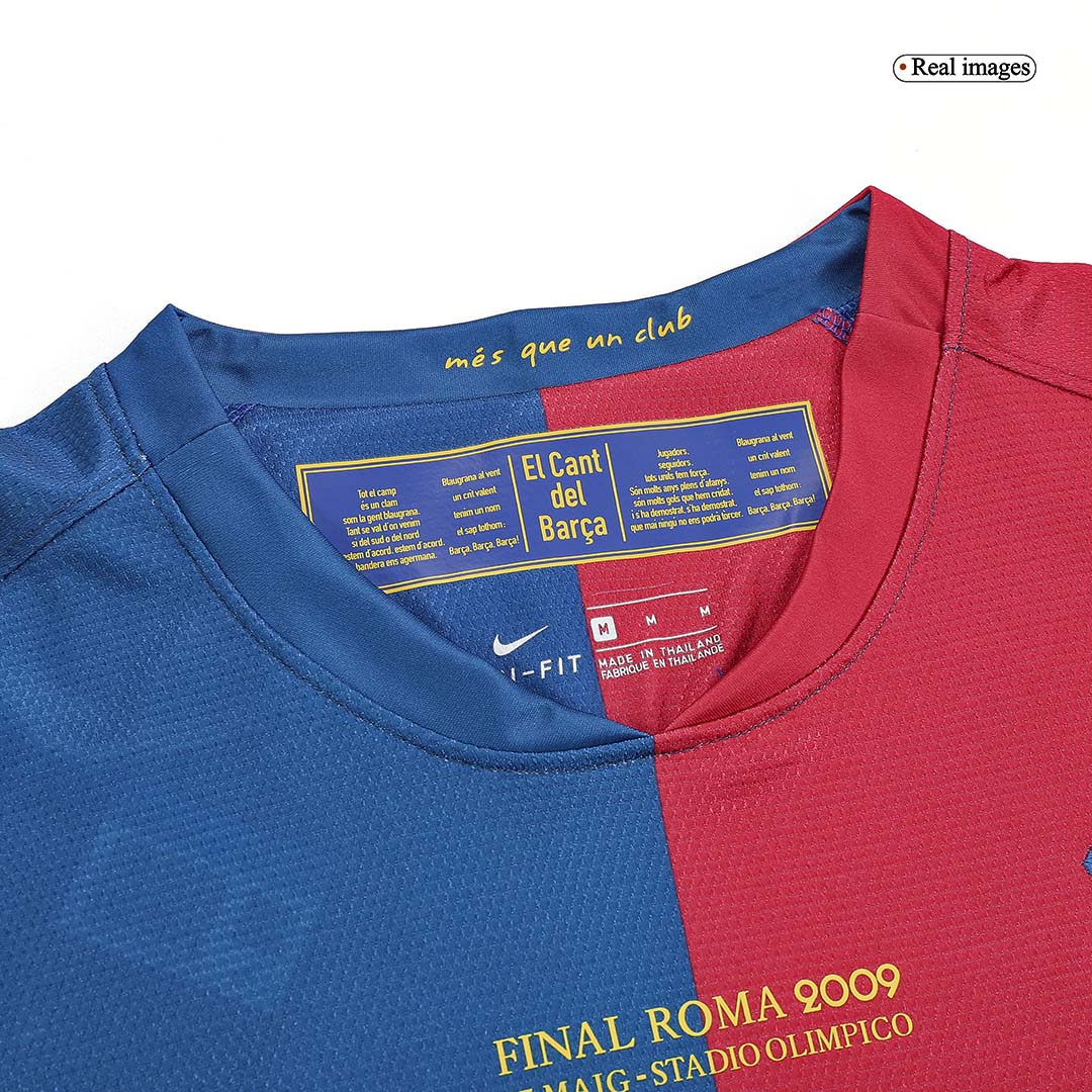 Camiseta retro de fútbol de manga larga del Barcelona MESSI #10 2008/09 - Final de la UCL
