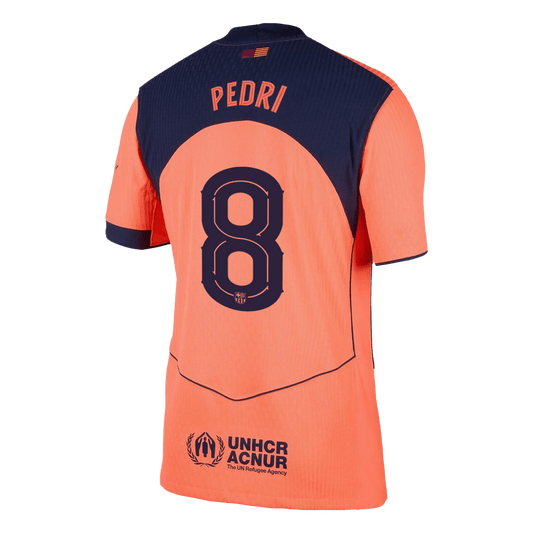 Camiseta de fútbol de visitante auténtica de PEDRI #8 del Barcelona 2025/26