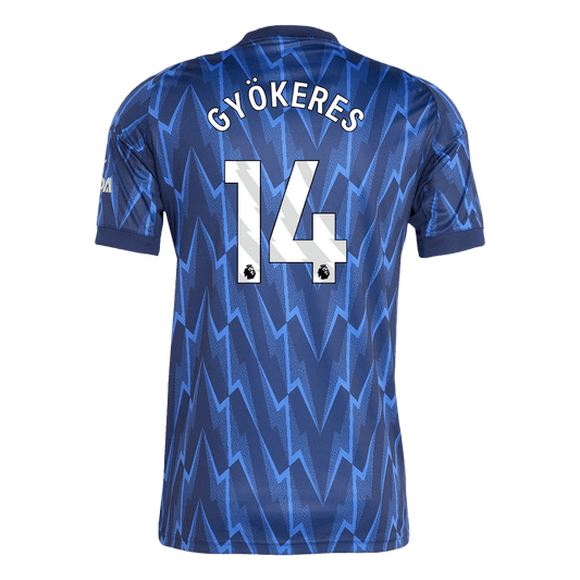 Camiseta de fútbol GYÖKERES #14 Arsenal Segunda equipación 2025/26 Azul