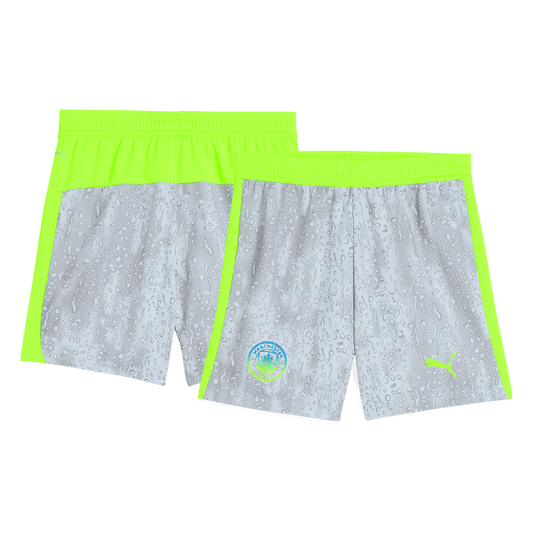Kit de fútbol visitante del Manchester City (camiseta, pantalón corto y medias) 2025/26