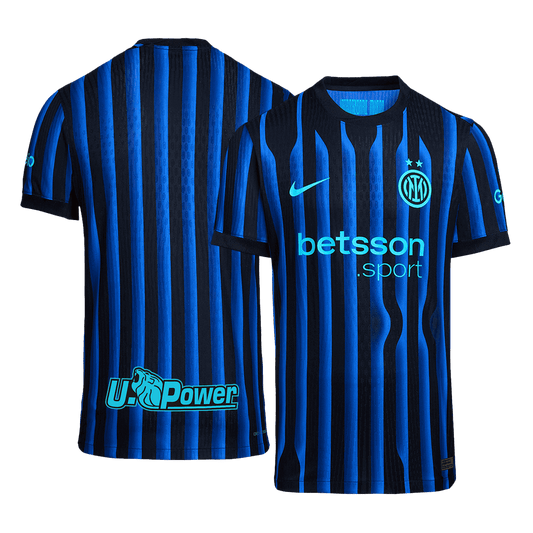 Camiseta de fútbol local auténtica del Inter de Milán 2025/26 azul y negra