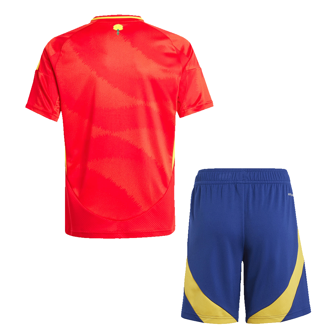 Kit de fútbol local de España para niños (Kit y pantalón corto) Eurocopa 2024