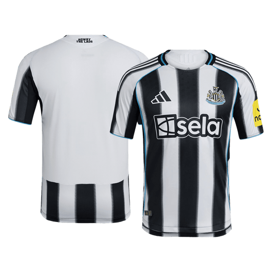 Camiseta de fútbol local auténtica del Newcastle United 2025/26 en blanco y negro