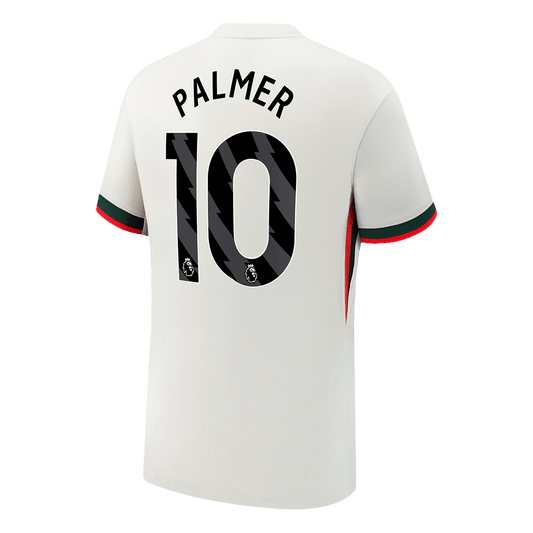 Camiseta de fútbol visitante PALMER #10 del Chelsea 2025/26, blanca