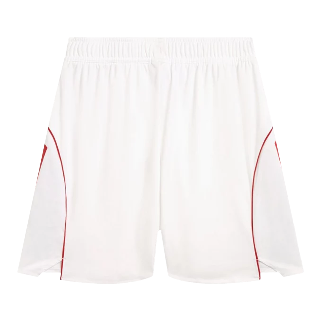 Pantalón cortos blancos auténticos de local del Arsenal 25/26