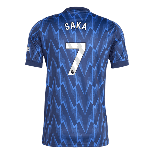 Camiseta de fútbol SAKA #7 Arsenal 2ª equipación 2025/26 Azul