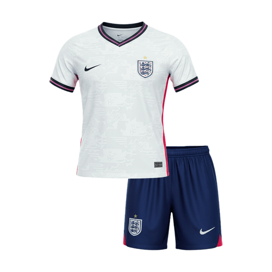 Kit de fútbol local de Inglaterra para niños (camiseta y pantalón corto) 2026
