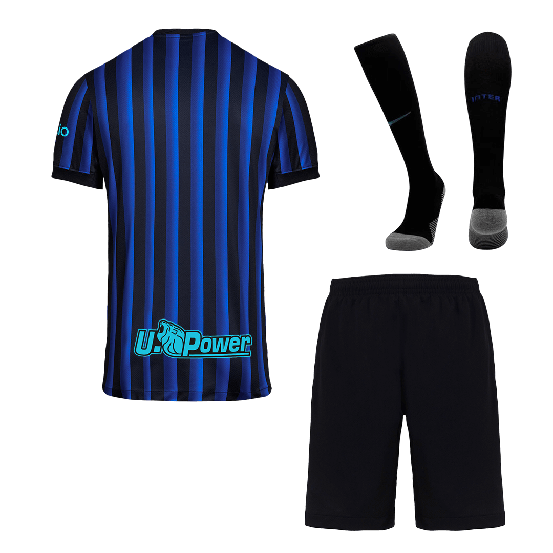Kit de camiseta de fútbol local del Inter de Milán (camiseta, pantalón corto y medias) 2025/26