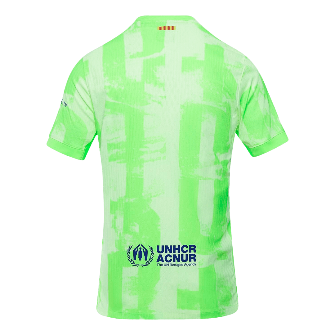 Camiseta de fútbol auténtica de visitante del Barcelona 2024/25 - UCL (logotipo de Spotify sin texto)