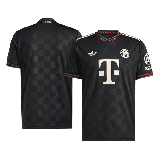Camiseta de fútbol de visitante del Bayern Múnich 2025/26, tercera equipación, color negro