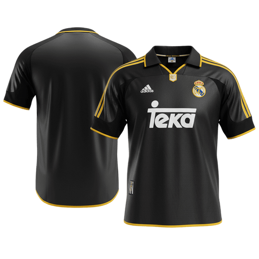 Camiseta de fútbol vintage de visitante del Real Madrid 1999/01