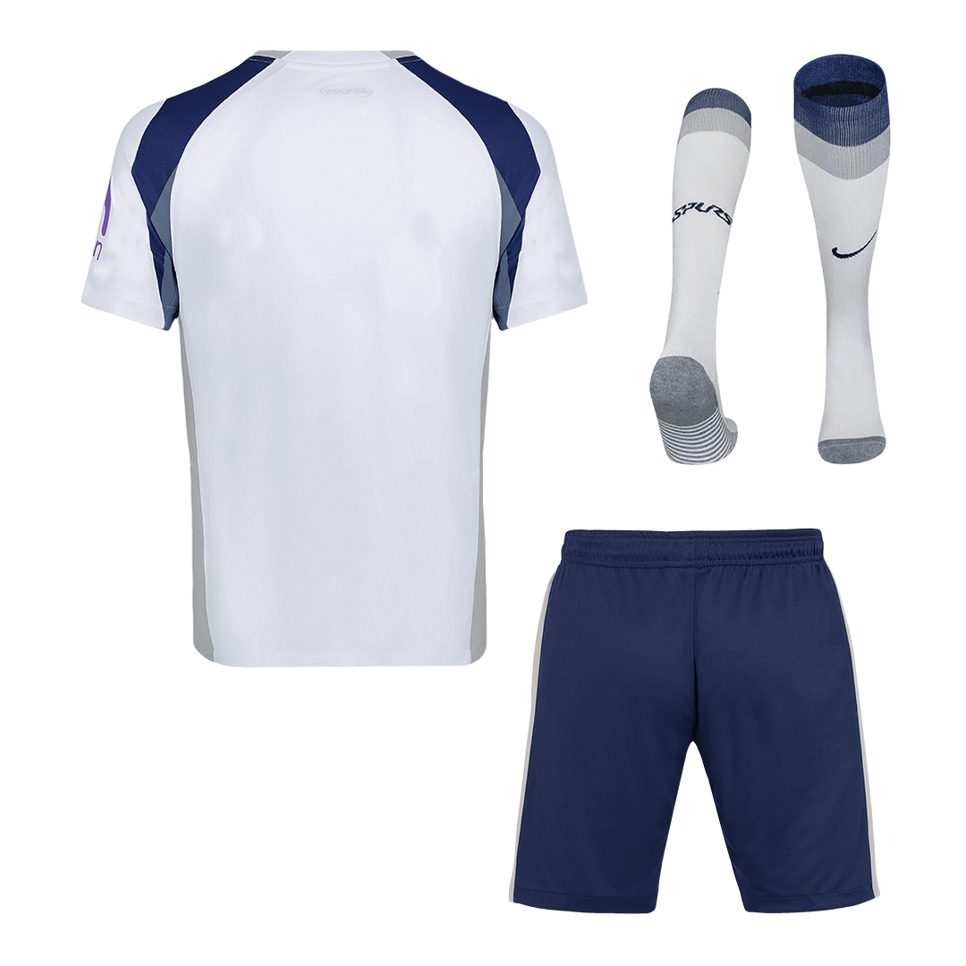 Kit de fútbol local del Tottenham Hotspur (camiseta, pantalones cortos y calcetines) 2025/26