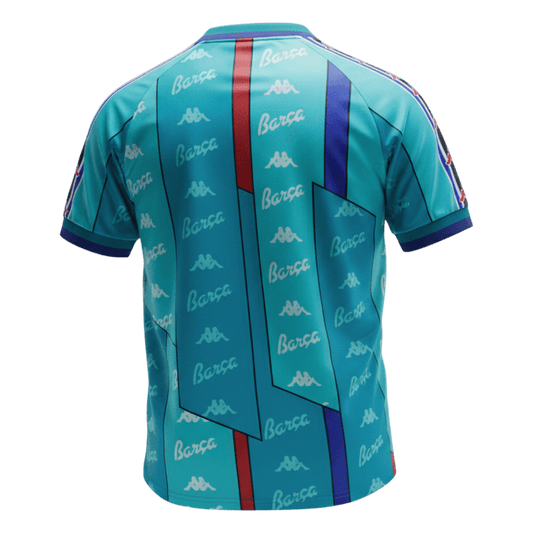 Camiseta retro de fútbol visitante del Barcelona 1996/97