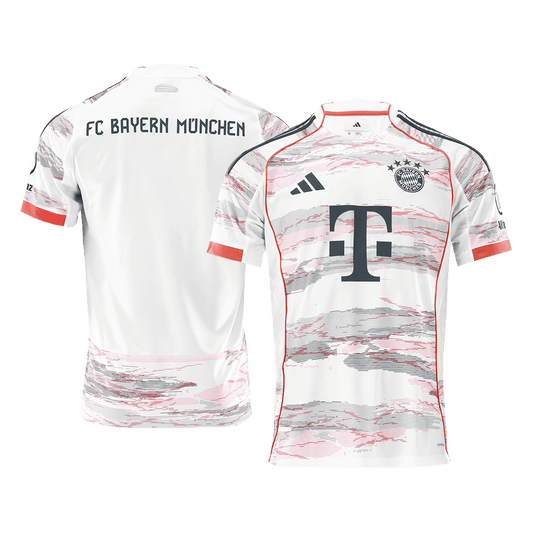 Camiseta de fútbol visitante del Bayern Múnich 2025/26 blanca