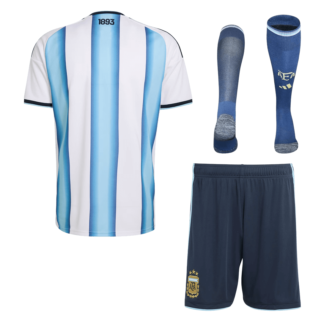 Equipación de local de la selección hombre de Argentina (camiseta + pantalón corto + calcetines) para el Mundial 2026