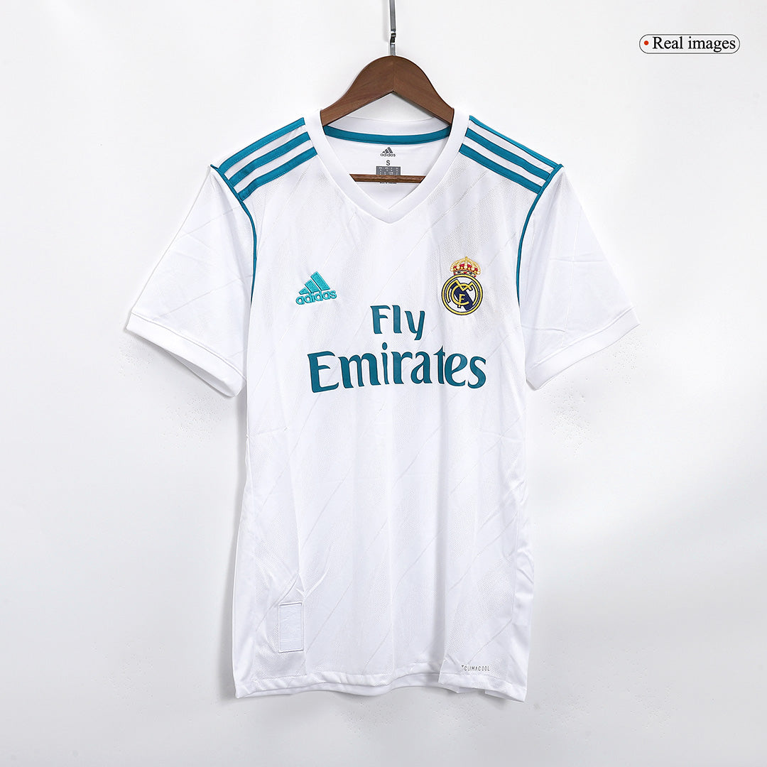 Camiseta de fútbol vintage de local del Real Madrid Benzema #9 2017/18
