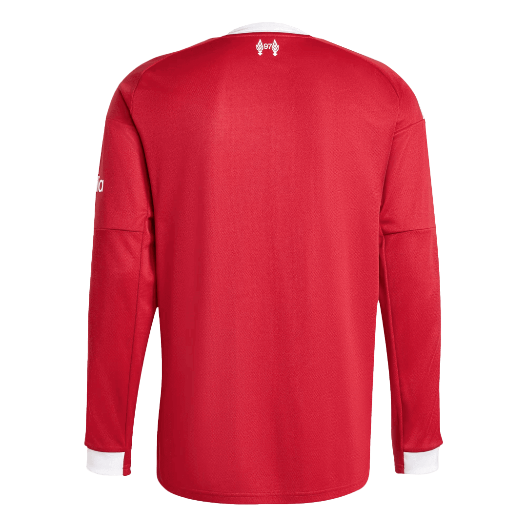 Camiseta de fútbol de manga larga de local del Liverpool 25/26 roja