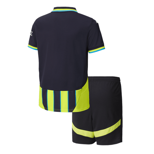 Kit de visitante del Manchester City para niño (camiseta y pantalón corto) 2024/25