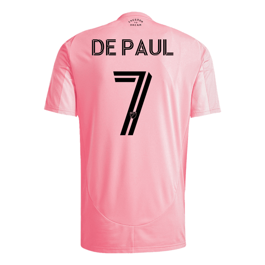 Camiseta de fútbol local del Inter Miami DE PAUL #7 2025, rosa