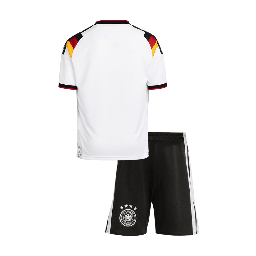 Equipación infantil de la selección alemana (camiseta + pantalón corto) para el Mundial 2026