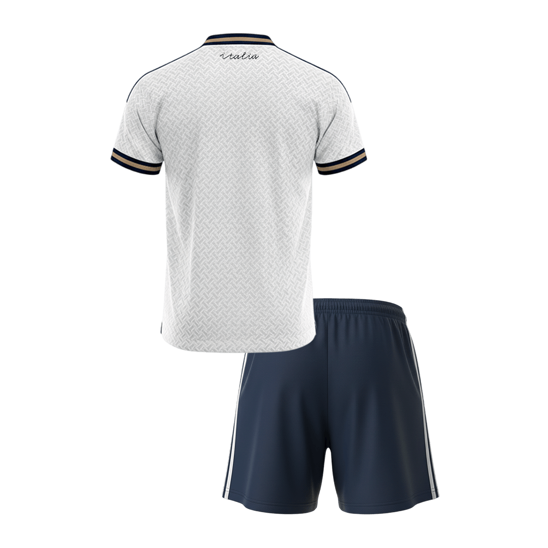 Kit de fútbol visitante de Italia para niños (camiseta y pantalón corto) 2026