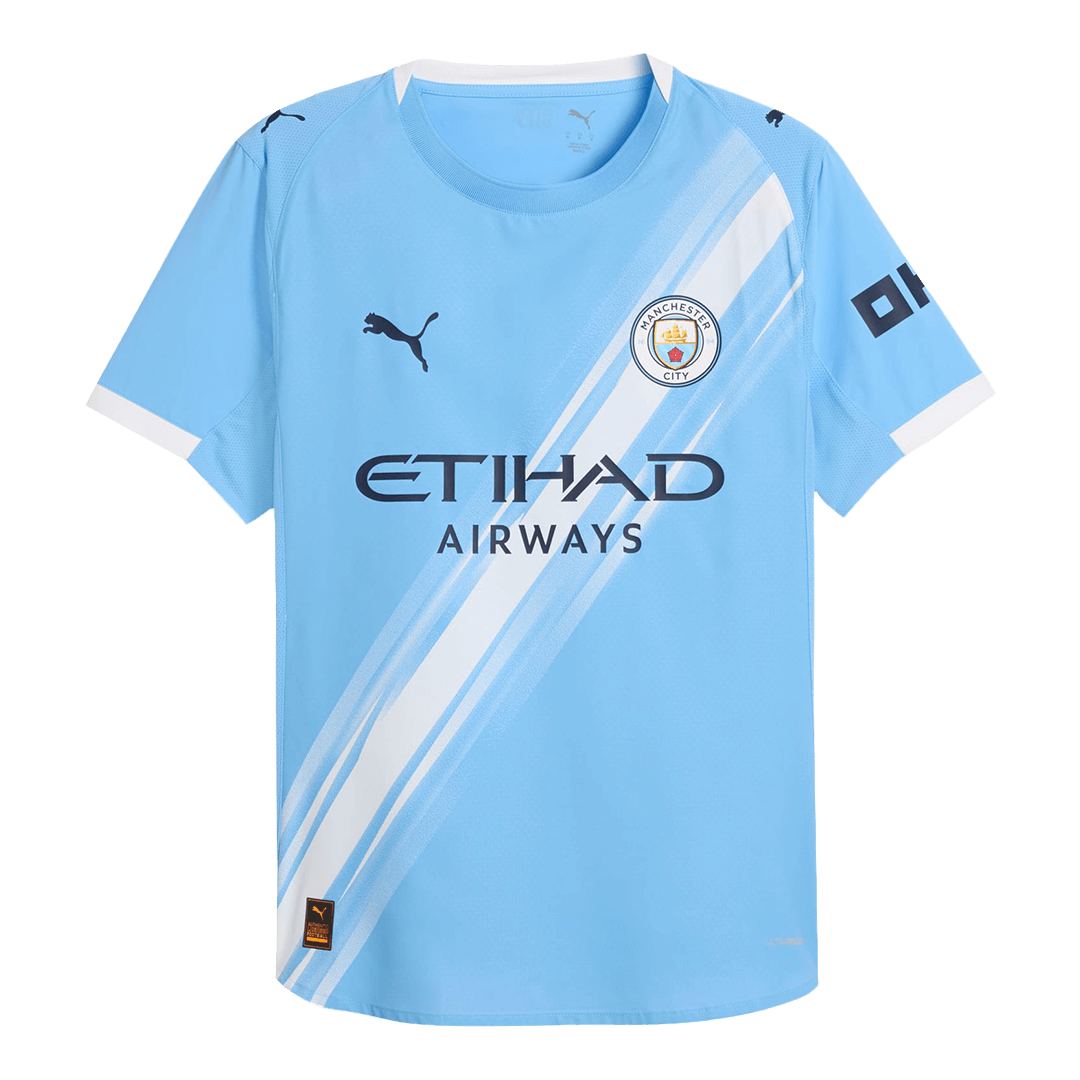 Camiseta de fútbol local auténtica FODEN #47 del Manchester City 2025/26 azul