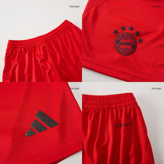 Kit de camiseta de fútbol local del Bayern Múnich para niños (camiseta, pantalones cortos y calcetines) rojo
