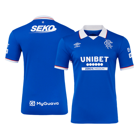 Camiseta de fútbol local del Glasgow Rangers 2025/26 azul