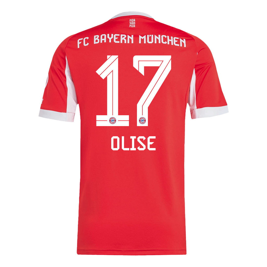 Camiseta de fútbol local del Bayern Múnich OLISE #17 2025/26