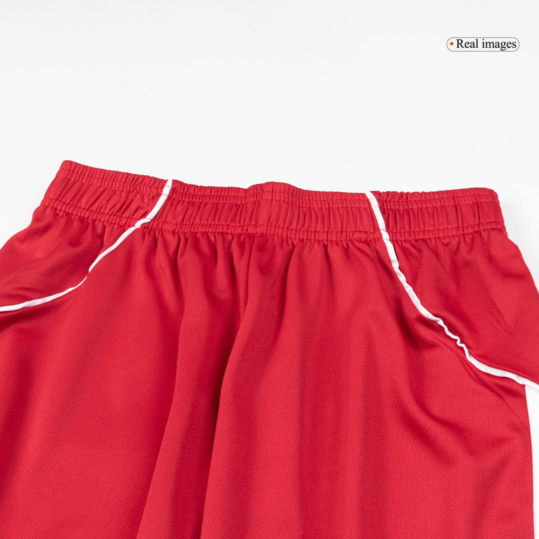 Pantalón corto de fútbol local del Liverpool 25/26 rojo