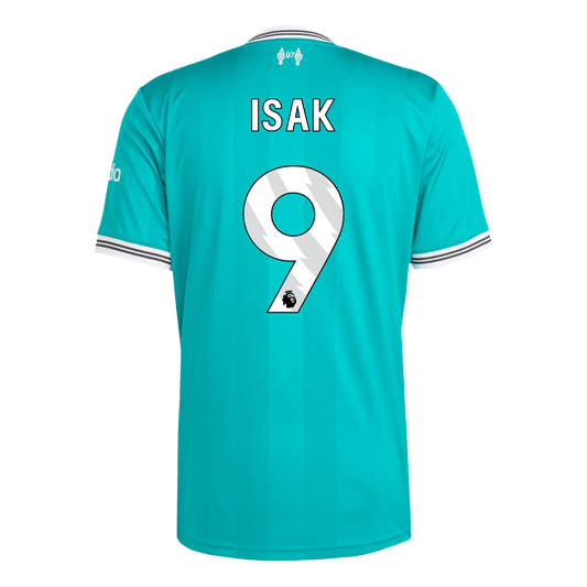 Camiseta de fútbol visitante ISAK #9 del Liverpool 2025/26