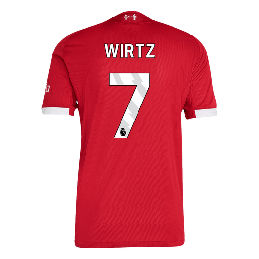 Camiseta de fútbol local auténtica WIRTZ #7 del Liverpool 2025/26, roja